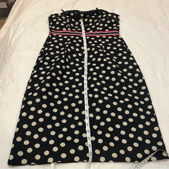 Maeve She Who Is Beautiful Strapless Polka Dot Dress sz 6 - Picture 8 of 12